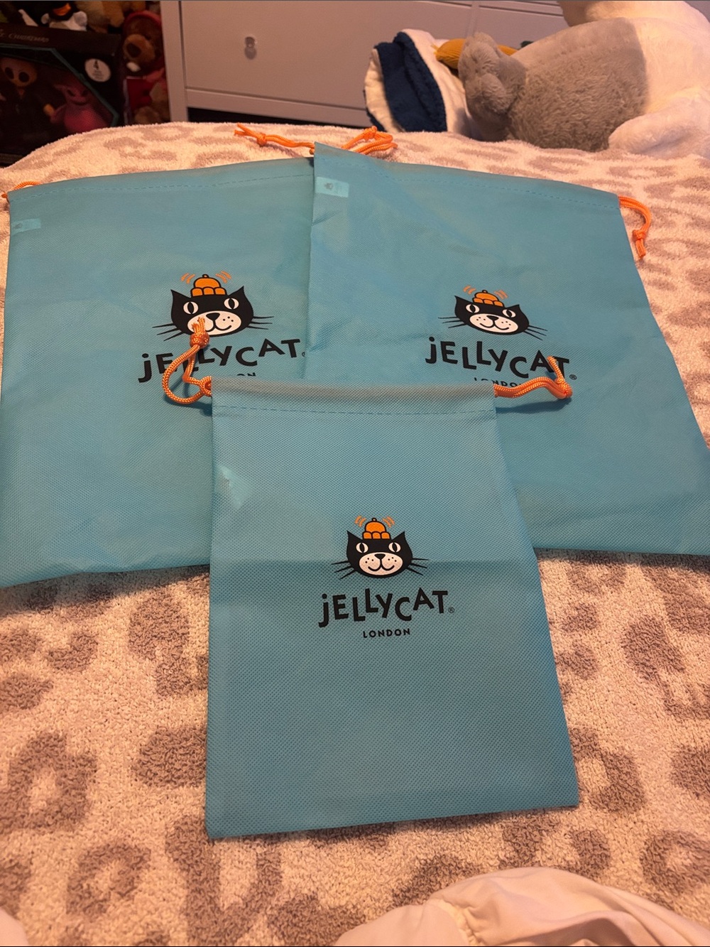 Jellycat Drawstring  Accessory Bags/ set of 3